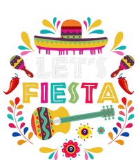 Lets Mexican Fiesta Cinco De Mayo Party Colourful Guitar Fun T-Shirt