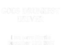 Gods Drunkest Driver I Am Sorry Martha December 19th 2007 Womens Funnel Neck Pullover Hood