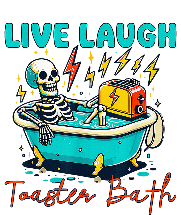 Live Laugh Toaster Bath Skeleton Baby Bodysuit