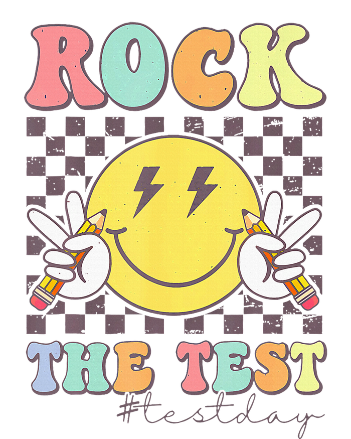 Rock The Test Testing Day Retro Motivational Teacher Student T-Shirt