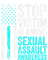 Stop Victim Blaming American Flag Sexual Assault Awareness Long Sleeve Pajama Set