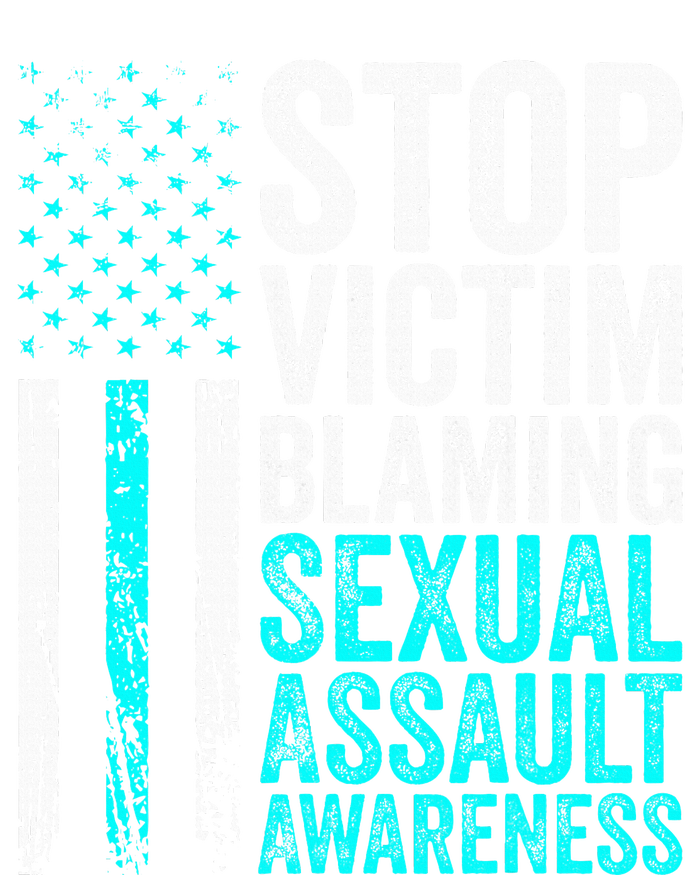 Stop Victim Blaming American Flag Sexual Assault Awareness Long Sleeve Pajama Set