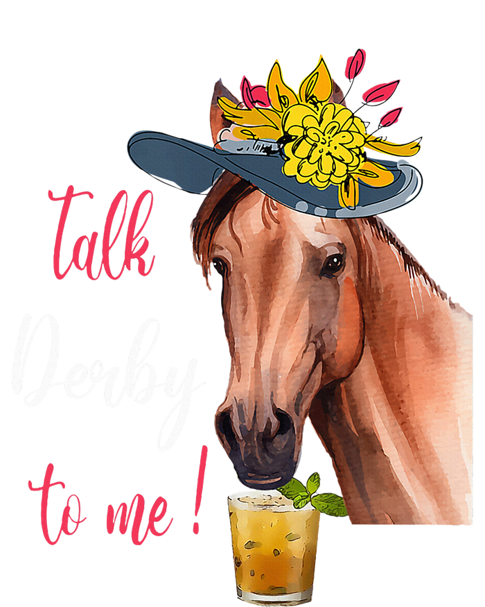 Talk Derby To Me Funny Horse Racing Lover Derby Day Toddler Zip Fleece Hoodie