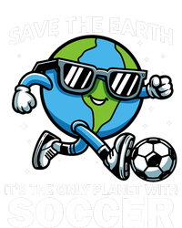 Save Earth Conservation Soccer Player Funny Earth Day T-Shirt