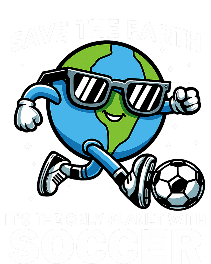 Save Earth Conservation Soccer Player Funny Earth Day T-Shirt