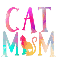 Cat Mom Water Color Funny Cat Owner Premium Hoodie