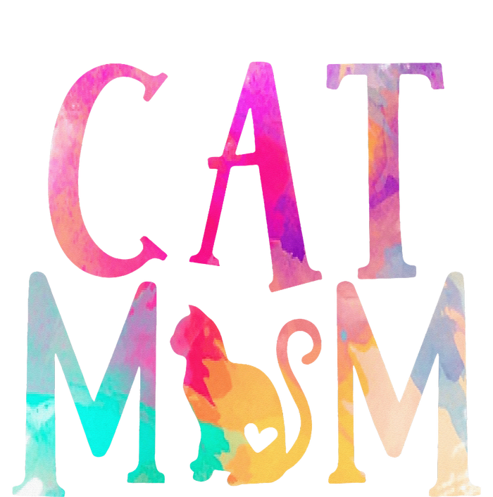 Cat Mom Water Color Funny Cat Owner Premium Hoodie