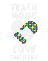 Autistic Awareness Month Teacher Teach Hope Love Autism Day Toddler Zip Fleece Hoodie