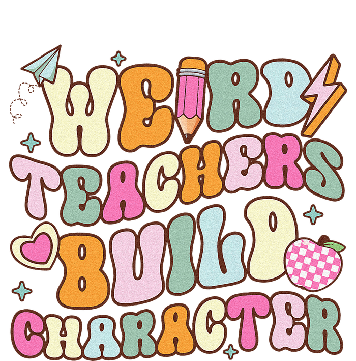 Groovy Weird Teacher Build Character Happy TeacherS Day Magnet