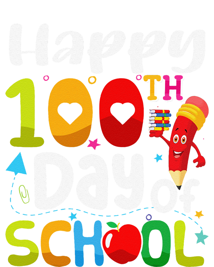 Happy 100th Day Of School 100 Days Of School Teacher Student T-Shirt