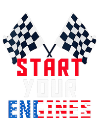 Start Your Engines Motorsport Car Drag Racing Kids Long Sleeve Shirt