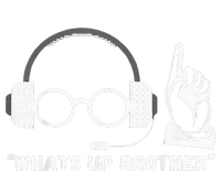 Funny Sketch Streamer Whats Up Brother Women's Knotted Racerback Tank