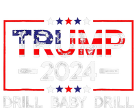 Trump 2024 Drill Baby Drill 4th Of July Independence Day Baby Long Sleeve Bodysuit