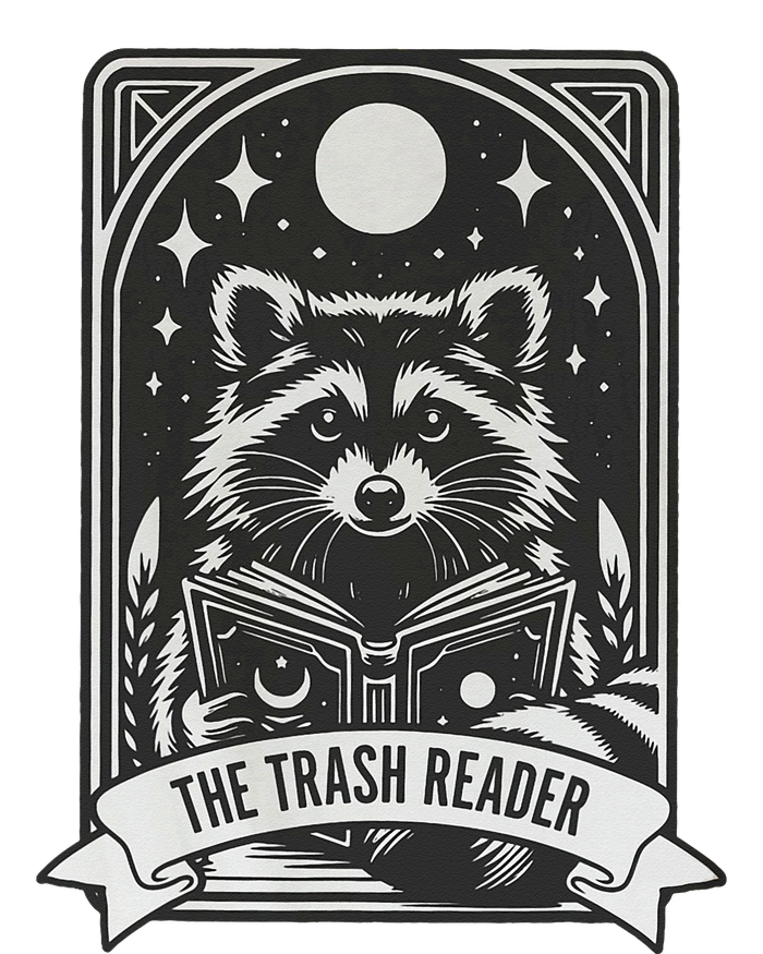 The Trash Reader Raccoon 70s Style Tarot Card Tank Top