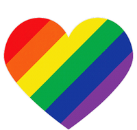 Rainbow Flag Heart T-Shirt