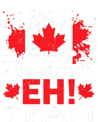 Retro Im On The Eh Team Maple Leaf Canadian Flag Canada Day Drawstring Bag