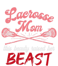 Lacrosse Mom Raised Her Beast Funny Mothers Day Daughter Son Long Sleeve Pajama Set