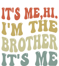 Its Me Hi Im The Brother Its Me Funny Daddy Dad Brother Groovy Vintage Retro Dry Zone Grid Polo