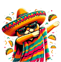 Cinco De Mayo Cat Dabbing Poncho Sombrero Mexican Fiesta T-Shirt