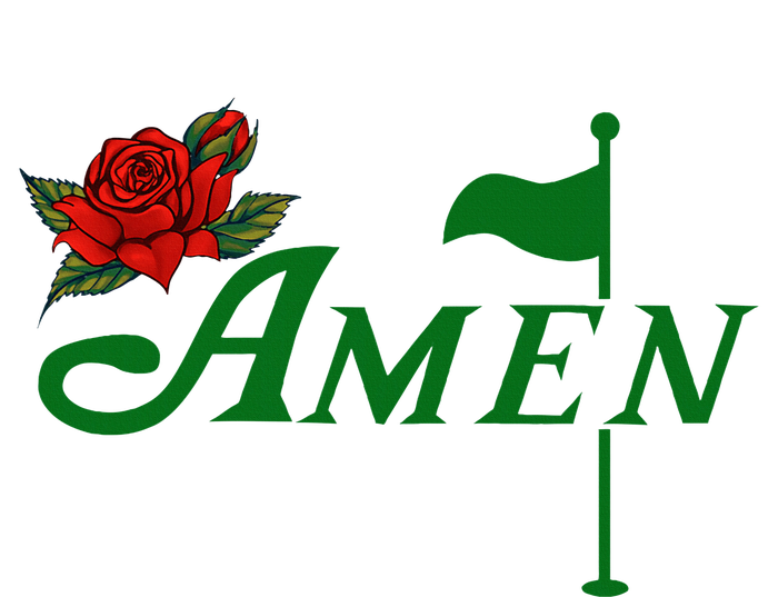 Masters Golf Tournament Golfing Amen Floral Master Golfer Women's T-Shirt