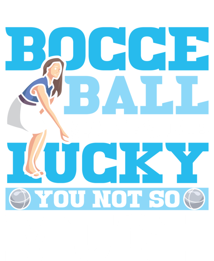 Bocce Ball Makes Me Lucky Bocce Ball Gift Zip Tote Bag