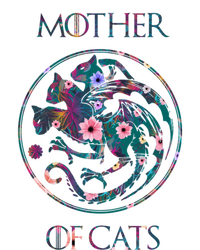 Cat Lovers Meaningful Gift Mother Of Cats With Floral Art Gift T-Shirt