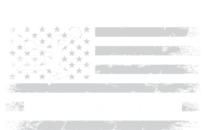 Cheer Dad Usa Flag Vintage Father Cheerleader Squad Gift T-Shirt