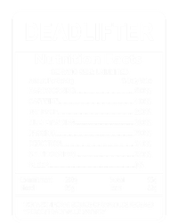 Deadlifter Nutrition Facts Graphic Sarcastic Great Gift Striped Beanie with Solid Band