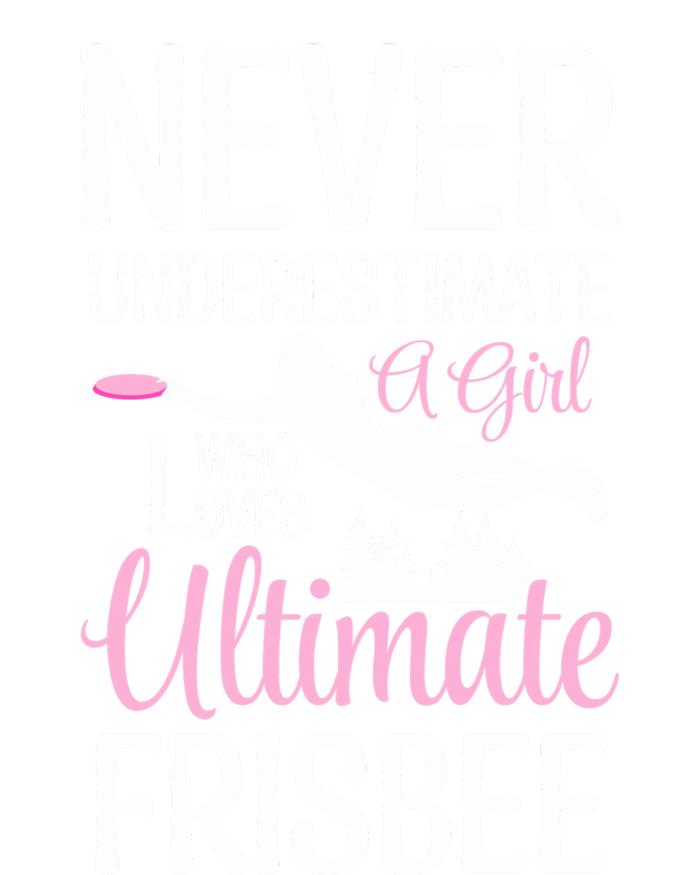 Cute Never Underestimate A Who Loves Ultimate Frisbee Gift Tank Top