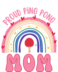 Funny Ping Pong Table Tennis Proud Ping Pong Mom Rainbow Gift Women's Tri-Blend 3/4-Sleeve Raglan Shirt