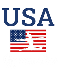 Tumbling Team Gear Gymnast Gymnastics Usa American Flag Cute Gift Button