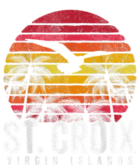 St. Croix Vintage Retro Sunset Beach Island Gift Performance Fleece Hoodie