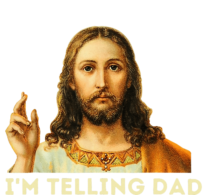 IM Telling Dad Religious Christian Jesus Meme Performance Long Sleeve Polo