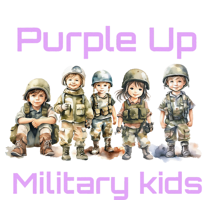 Military Purple Up For Military Kids T-Shirt