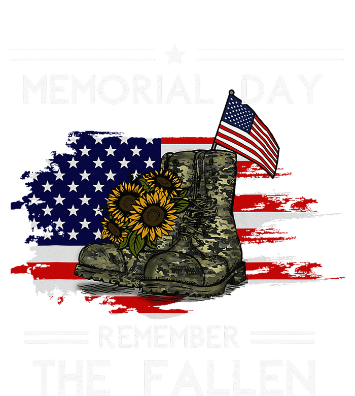 Memorial Day Remember The Fallen Veteran Military Women's T-Shirt