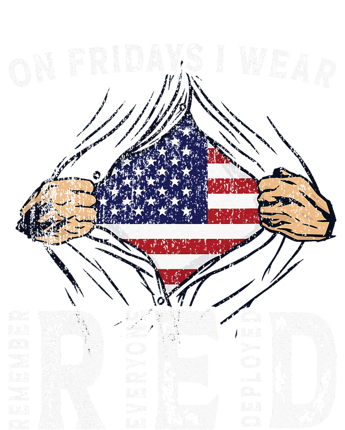 On Fridays I Wear Red Usa Support American Troops Women's Flannel Pajama Set