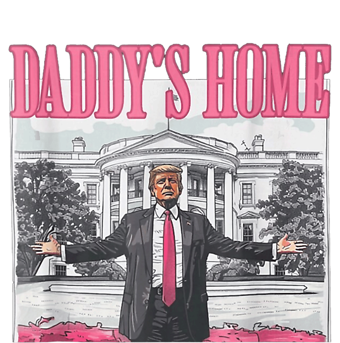 Funny Trump Pink Daddys Home  Trump 2024 Short Acrylic Beanie