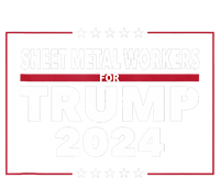 Sheet Metal Workers For Trump 2024 President Republican Pom Pom 12in Knit Beanie