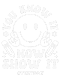 You Know It Now Show It State Testing Day Cropped Pullover Crew