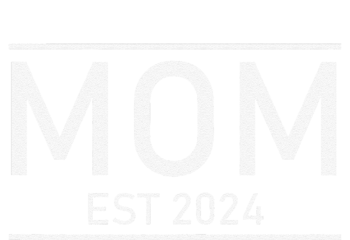 Mom Est. 2024 Promoted To Mom 2024 New Mom MotherS Day Striped Beanie with Solid Band