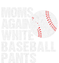 Moms Against White Baseball Pants Funny Baseball Mom Tote Bag