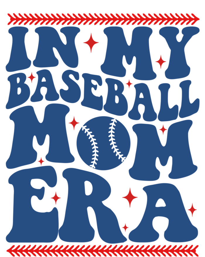 In My Baseball Mom Era Groovy Baseball Mom Team MotherS Day Funny Gift Short Acrylic Beanie