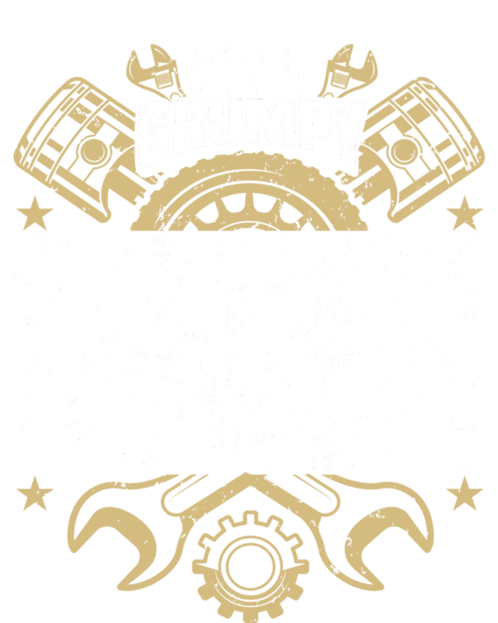 IM A Grumpy Old Mechanic Engine Quote Motor Car Garage Gift Tie-Dye T-Shirt