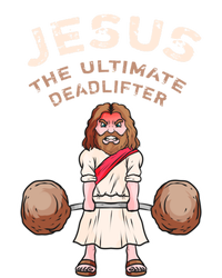 Jesus The Ultimate Deadlifter Funny Jesus Deadlift Gift Sustainable Knit Beanie