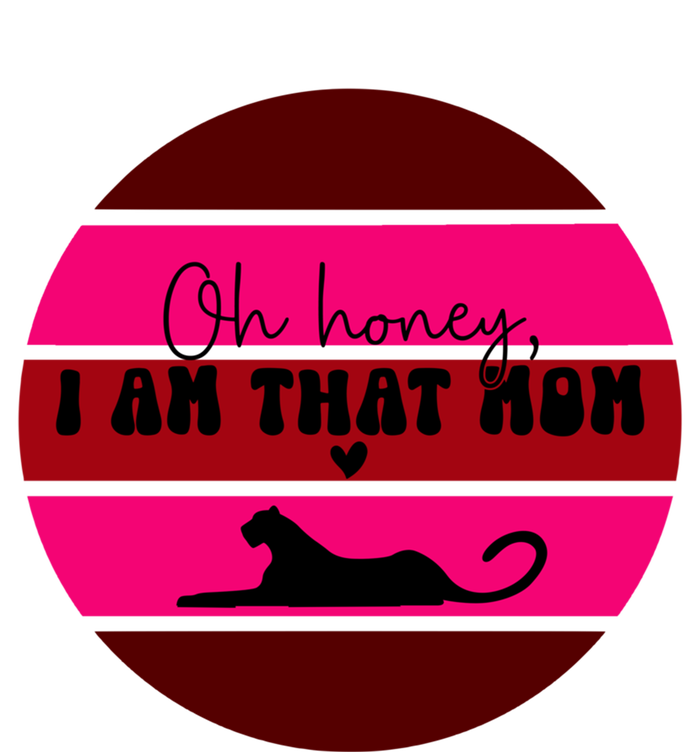 Oh Honey IM That Mom Leopard Mom Purple Sunset MotherS Day Great Gift Valucap Bio-Washed Visor