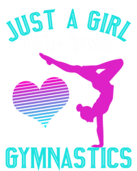 Just A Who Loves Gymnastics Funny Gymnast Quote Graphic Cool Gift T-Shirt