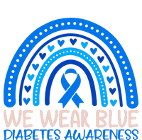 We Wear Blue Diabetes Awareness Motif Full-Length Apron With Pockets