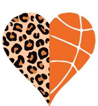 Love Basketball Leopard Printing Heart Funny Basketball Mom Cool Gift Premium T-Shirt