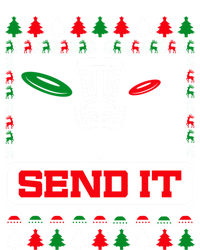 Send It Christmas Disc Golf Xmas Frisbee Golf Basket Chainz Funny Gift T-Shirt