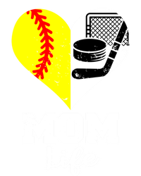 Mom Life Heart Funny Softball Hockey Mom Cute Gift Tie-Dye T-Shirt